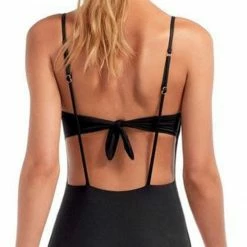 Vitamin A EcoLux Edie Full Coverage One Piece Swimsuit In Black Swimsuits