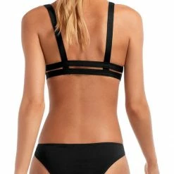 Vitamin A EcoLux Neutra Bralette Top In Black Swimsuits