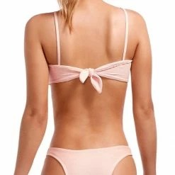 Vitamin A BioRib Perla Rose High Leg Bikini Bottom Swimsuits