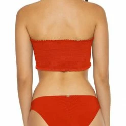PilyQ Lust Basic Ruched Full Cut Bikini Bottom