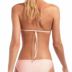 Vitamin A BioRib Luciana Full Cut Bikini Bottom In Perla Rose