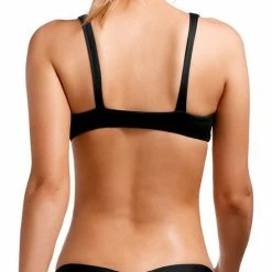 Vitamin A EcoLux Lou Bikini Top In Black Swimsuits