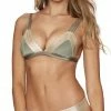 Bikinis Beach Bunny Sheer Addiction Triangle Top In Army