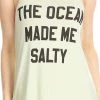 Bikinis Bear Dance The Ocean Made Me Salty Tank Top T3215