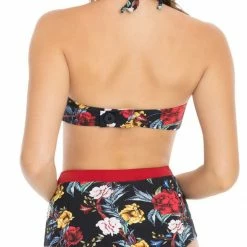 Revel Rey Betty Bikini Top In Pique