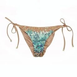 Beach Bunny Ariel Tie Side Bikini Bottom In Mermaid Ombre