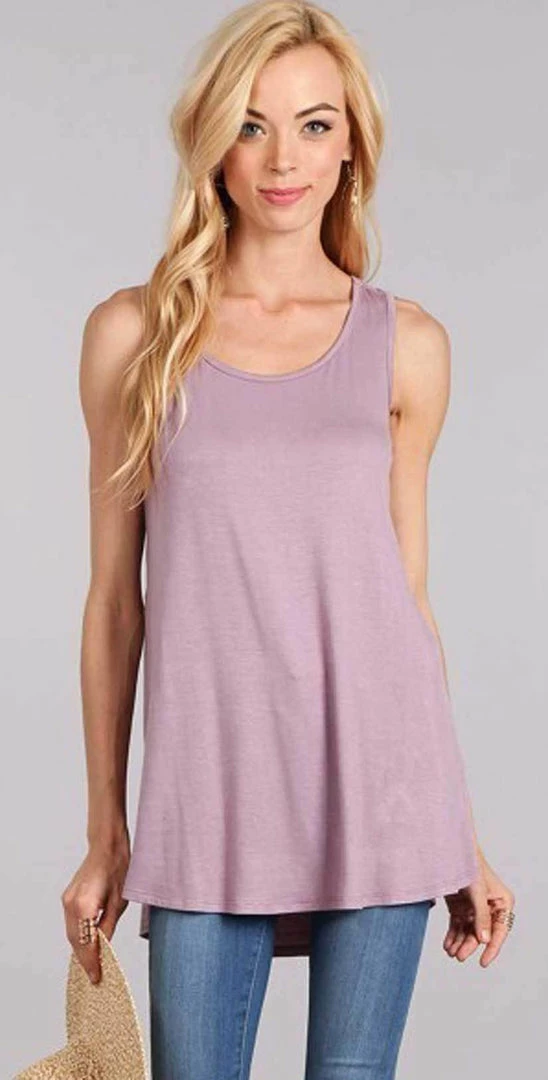 Chris And Carol Apparel Bikinis Chris And Carol Plain Tank Top In Mauve 1214075T 3 Chris And Carol Apparel Bikinis Chris And Carol Plain Tank Top In Mauve 1214075T
