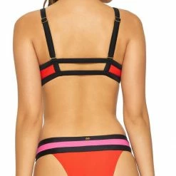 PilyQ Lust Banded Color Block Teeny Cut Bikini Bottom