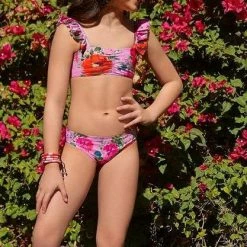 Bikinis PQ Swim Girls Desert Rose Flutter Bikini Set