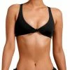 Vitamin A EcoLux Lou Bikini Top In Black Swimsuits