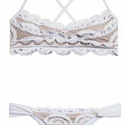 PQ Swim Water Lily Lace Full Bottom In White Bikinis 9 PQ Swim Water Lily Lace Full Bottom In White Bikinis