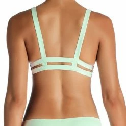 Vitamin A Emelia EcoLux Triple Strap Bikini Bottom In Glacier Swimsuits