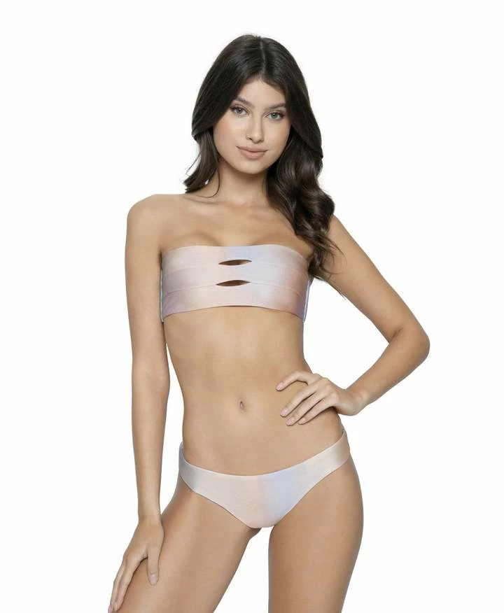 PQ Swim Golden Hour Block Bandeau Bikinis 3 PQ Swim Golden Hour Block Bandeau Bikinis