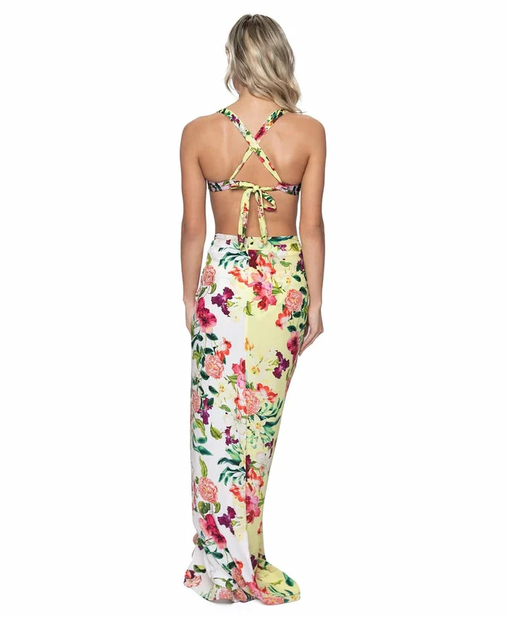 PQ Swim Summer Hibiscus Long Sarong Pareos 4 PQ Swim Summer Hibiscus Long Sarong Pareos