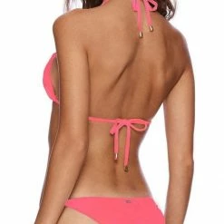 Beach Bunny Ireland Ring Triangle Top In Pink Bikinis