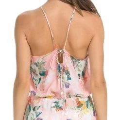 Isabella Rose Blossoms Romper In Pink Floral 4934984-MUL