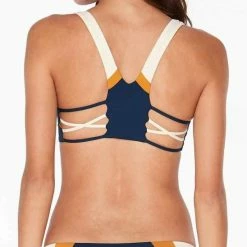 L*Space L Space Color Block Rylie Top In Midnight Blue CBRBT18-MDB