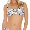 L*Space L Space Turlington Bikini Top In Techno Garden Bikinis