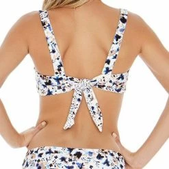 L*Space L Space Turlington Bikini Top In Techno Garden Bikinis