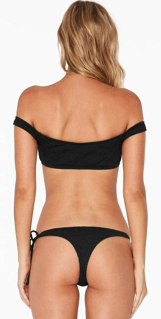 L*Space L Space Ziggy Pucker Up Top In Black PKZGT18-BLK Bikinis 4 L*Space L Space Ziggy Pucker Up Top In Black PKZGT18-BLK Bikinis