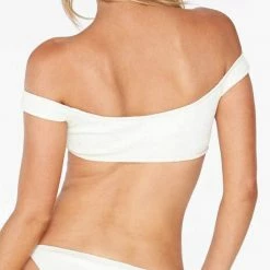 L*Space Bikinis L Space Ziggy Pucker Up Top In Cream PKZGT18-CRM