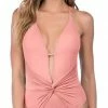 La Blanca Island Goddess One Piece In Light Coral LB7AA15-LCR