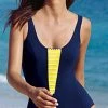 Lidea Sylt Scoop Neck One Piece Swimsuit 8442-577-554 One Piece Swimsuits