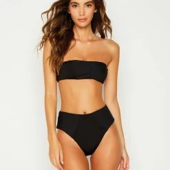Beach Bunny Swimwear London Bralette Top - Black Bikinis