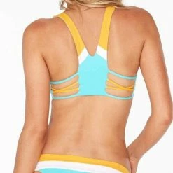 L*Space L Space Color Block Veronica Bitsy Bottom In Aruba CBVBC18-ARB