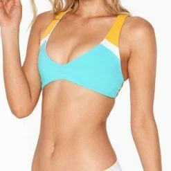 L*Space L Space Color Block Veronica Bitsy Bottom In Aruba CBVBC18-ARB