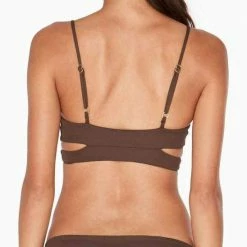 L*Space Bikinis L Space Estella Full Cut Bottom In Chocolate SS32F14-CHO