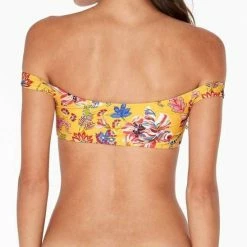 L*Space Emma Pacific Bloom Bikini Bottom In Sunshine Gold Bikinis