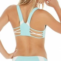 L*Space L Space Mia Color Block Reversible Bottom In Light Turquoise CBMAC16-LIT Bikinis