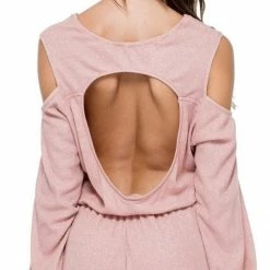 Luli Fama Sabor Romper In Rose Silver Resort Wear