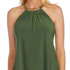 Tankinis Magicsuit A Lister Marni Tankini Top In Olive Green 6003007-OLVGR