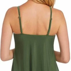 Tankinis Magicsuit A Lister Marni Tankini Top In Olive Green 6003007-OLVGR