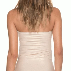 Malai Glam Fishbone One Piece In Gold OP0111-GLD One Piece Swimsuits