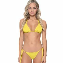 Bikinis PQ Swim Mila Triangle Top In Sunshine