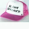 Mother Trucker & Co. Mother Trucker Aloha Beaches Hat In Pink Accessories