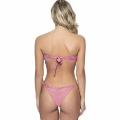 PQ Swim Namaste Ruched V Bandeau Bikinis