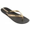 IPanema Neo Sense Flip Flops In Black/Gold 21976-BLK/GLD