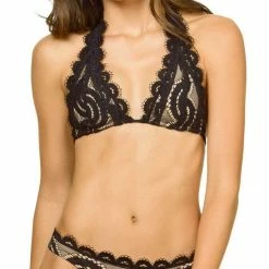 PilyQ Midnight Lace Banded Teeny Bottom