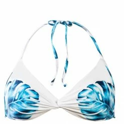 PilyQ Wailea Kai Twist Halter Bikini Top Bikinis