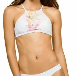 PilyQ Lanai Hudson High Neck Bikini Top