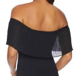 Luxe By Lisa Vogel Luxe Aphrodite Plisse (Please Say) Ruffle One Piece Swimsuit