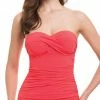 Profile By Gottex Cross Bandeau One Piece In Coral E837-2D04-611