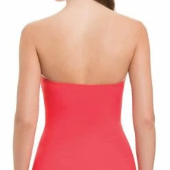 Profile By Gottex Cross Bandeau One Piece In Coral E837-2D04-611