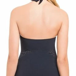Profile By Gottex Monte Carlo Zip Up Tankini Top In Black E765-1B30-001