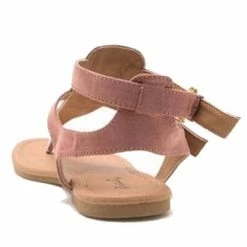 Qupid Shoes Archer Gladiator Thong Sandal In Mauve ARCHER-245 MAUVE