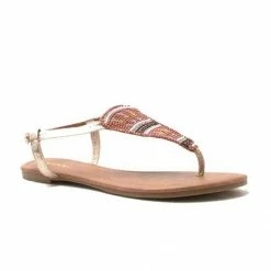 Qupid Shoes Jamilla T Strap Sandal JAMILLA-05